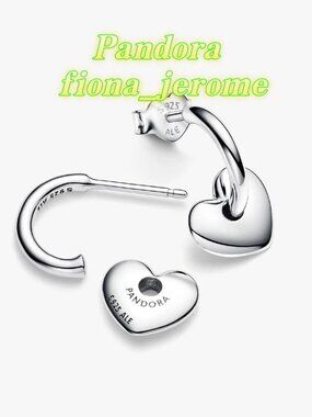 Pandora Moments 40 mm Charm Hoop Earrings